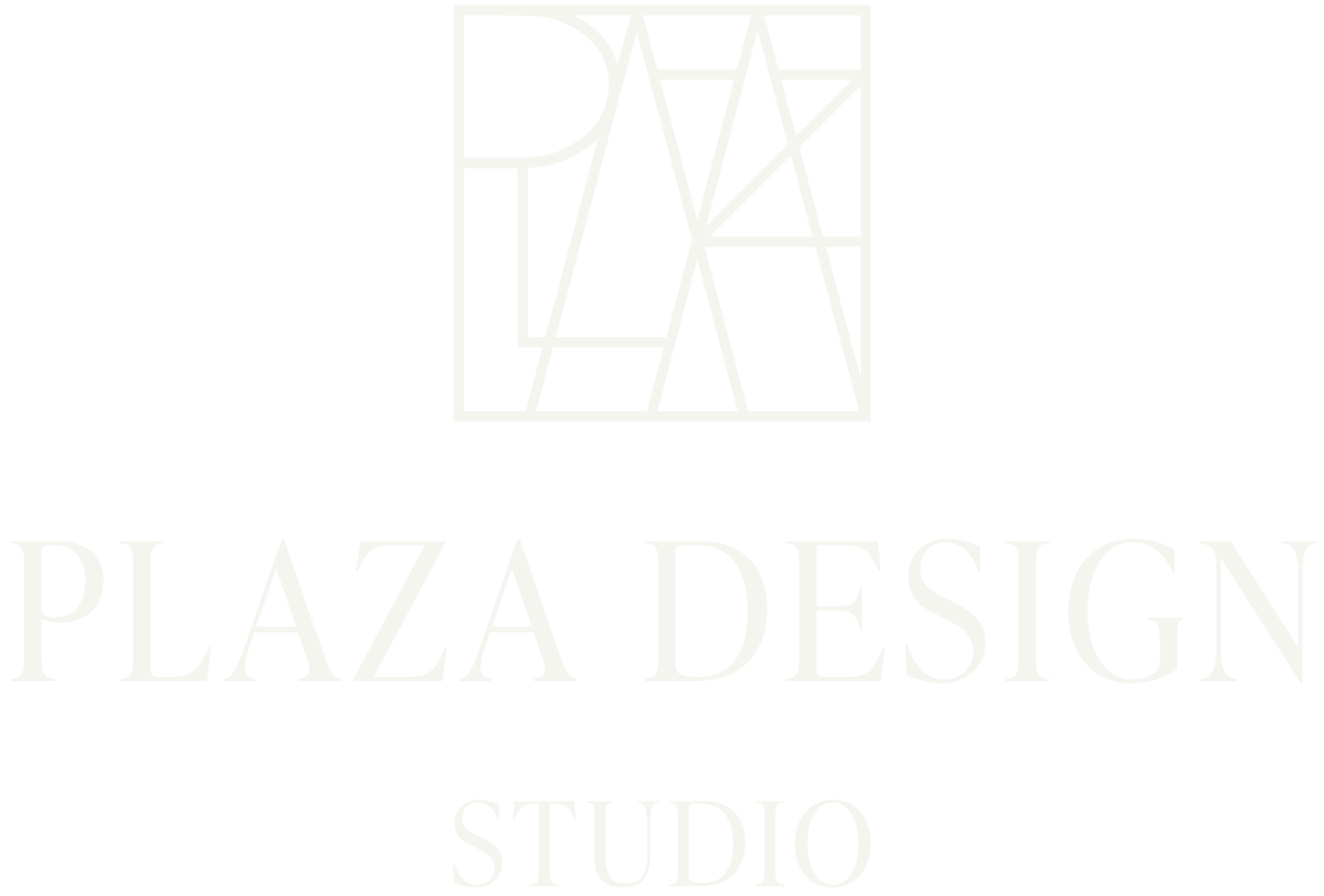 Plaza Design Studio Main Logo Plaza White